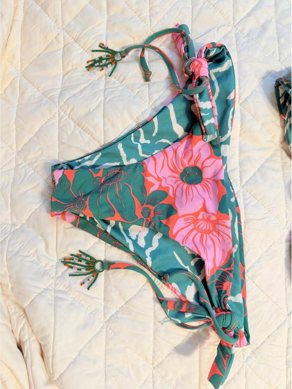 Maaji Floral Reversible Bikini Set Size S + Extra Matching Bottom - Picture 2 of 6